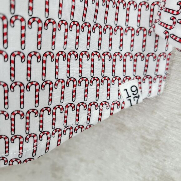 Sovereign Code Candy Cane Home Alone W1749 Holiday Christmas  Button Down Shirt - Picture 4 of 11